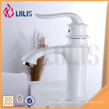 China sanitary ware single hole polished white wash basin faucets